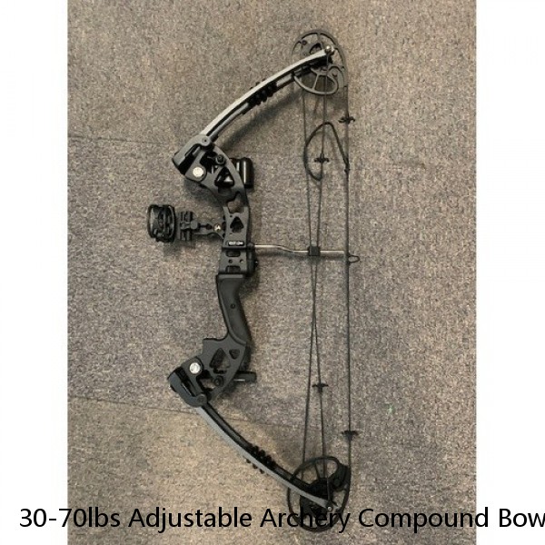 30-70lbs Adjustable Archery Compound Bow Fiberglass Limbs Arrow Speed 320f New