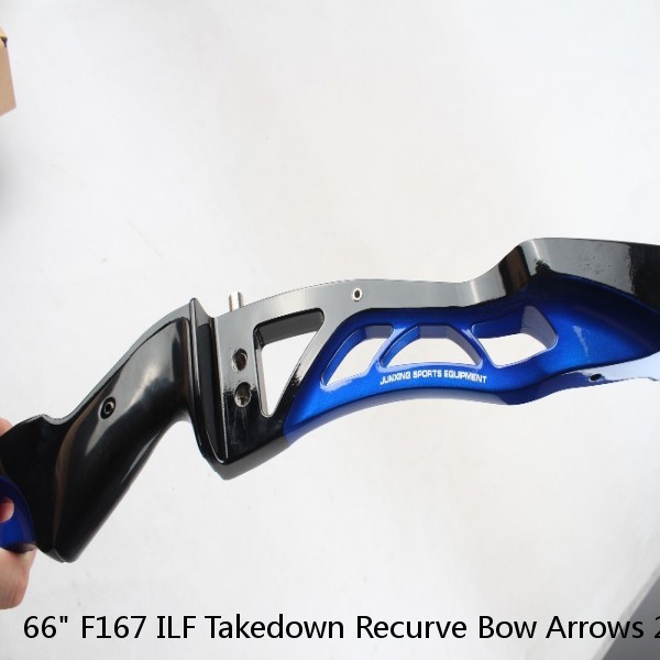 66" F167 ILF Takedown Recurve Bow Arrows 20/24/28/32/36/40 lbs Archery Target Practice Competition Bow