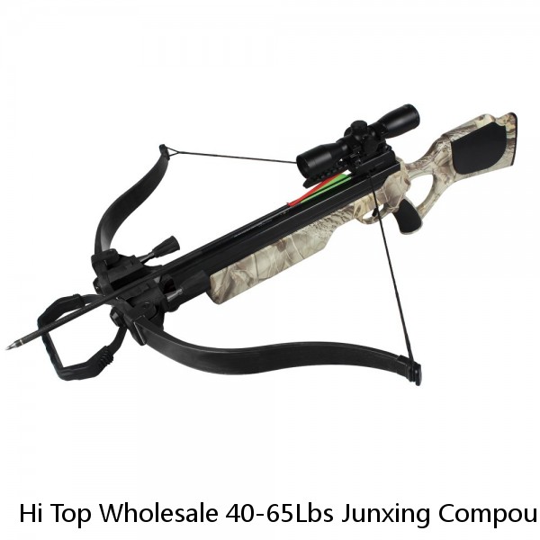 Hi Top Wholesale 40-65Lbs Junxing Compound Bow Set Youth Archery Compound Bow Real Bow And Arrow Charm