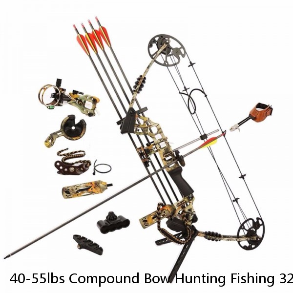 40-55lbs Compound Bow Hunting Fishing 320FPS Recurve Bow Archery Target Shooting